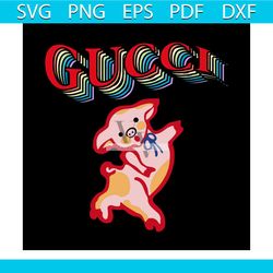 gucci pig svg, brand svg, gucci svg, pig svg, gucci brand svg, gucci logo svg, animal svg, famous brand svg, logo brand