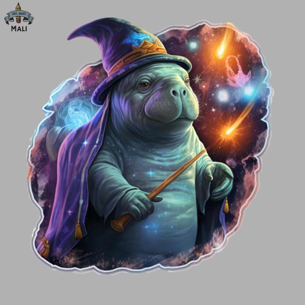 ML09081115-Wizard Manatee Sublimation PNG Download.jpg