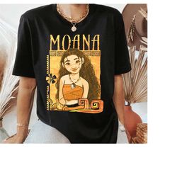 disney moana portrait graphic vintage t-shirt, moana shirt, disneyland family matching shirt, magic kingdom, wdw epcot t