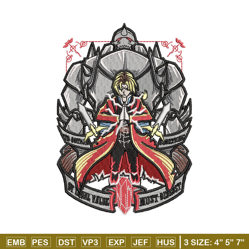 Full metal embroidery design, Full metal embroidery, Anime design, Embroidery shirt, Embroidery file, Digital download.jpg