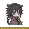 Giyu cat embroidery design, Giyu embroidery, Anime design, Embroidery shirt, Embroidery file, Digital download.jpg