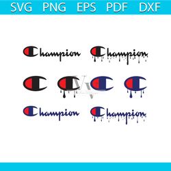 champion logo bundle svg, brand svg, champion svg, champion logo svg, dripping logo svg, dripping champion logo svg, fas