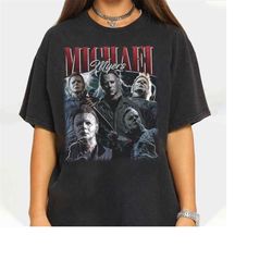 limited michael myers vintage shirt, michael myers homage t-shirt, myers thriller t-shirt friday the 13th horror, hallo