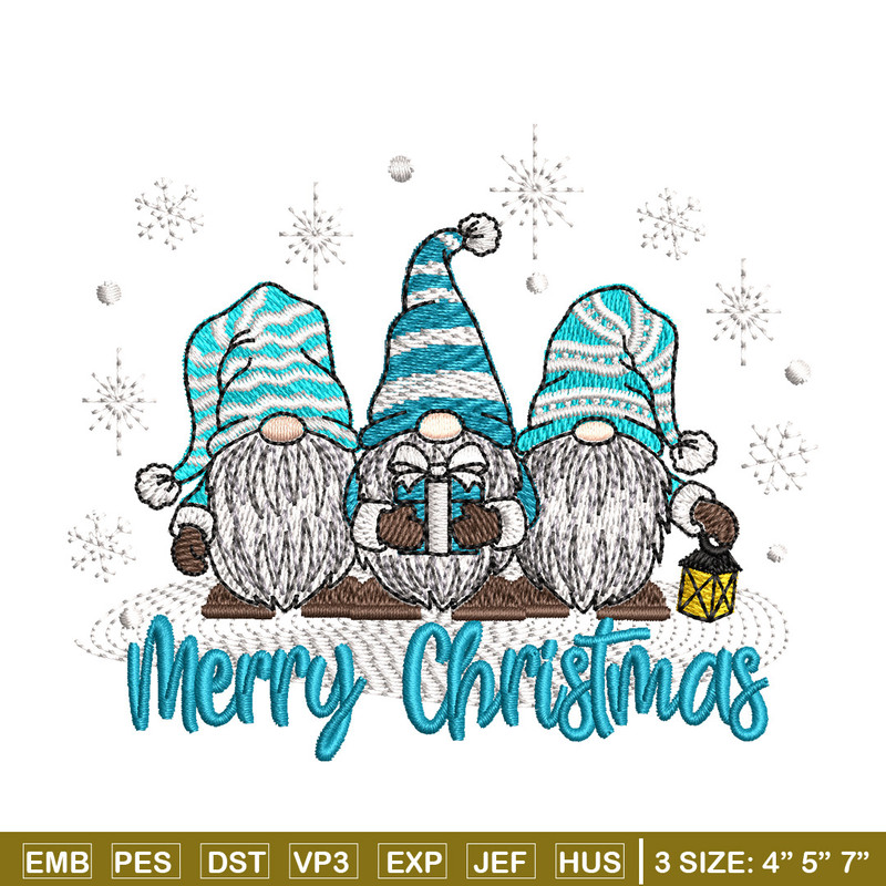 Gnomes embroidery design, Chrismas embroidery, Embroidery shirt, Embroidery file, Anime design, Digital download.jpg