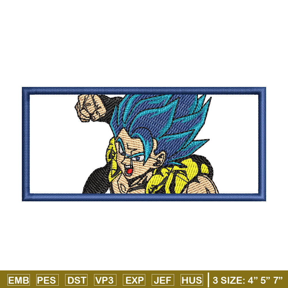 Gogeta embroidery design, Dragonball embroidery, Anime design, Embroidery shirt, Embroidery file,Digital download.jpg