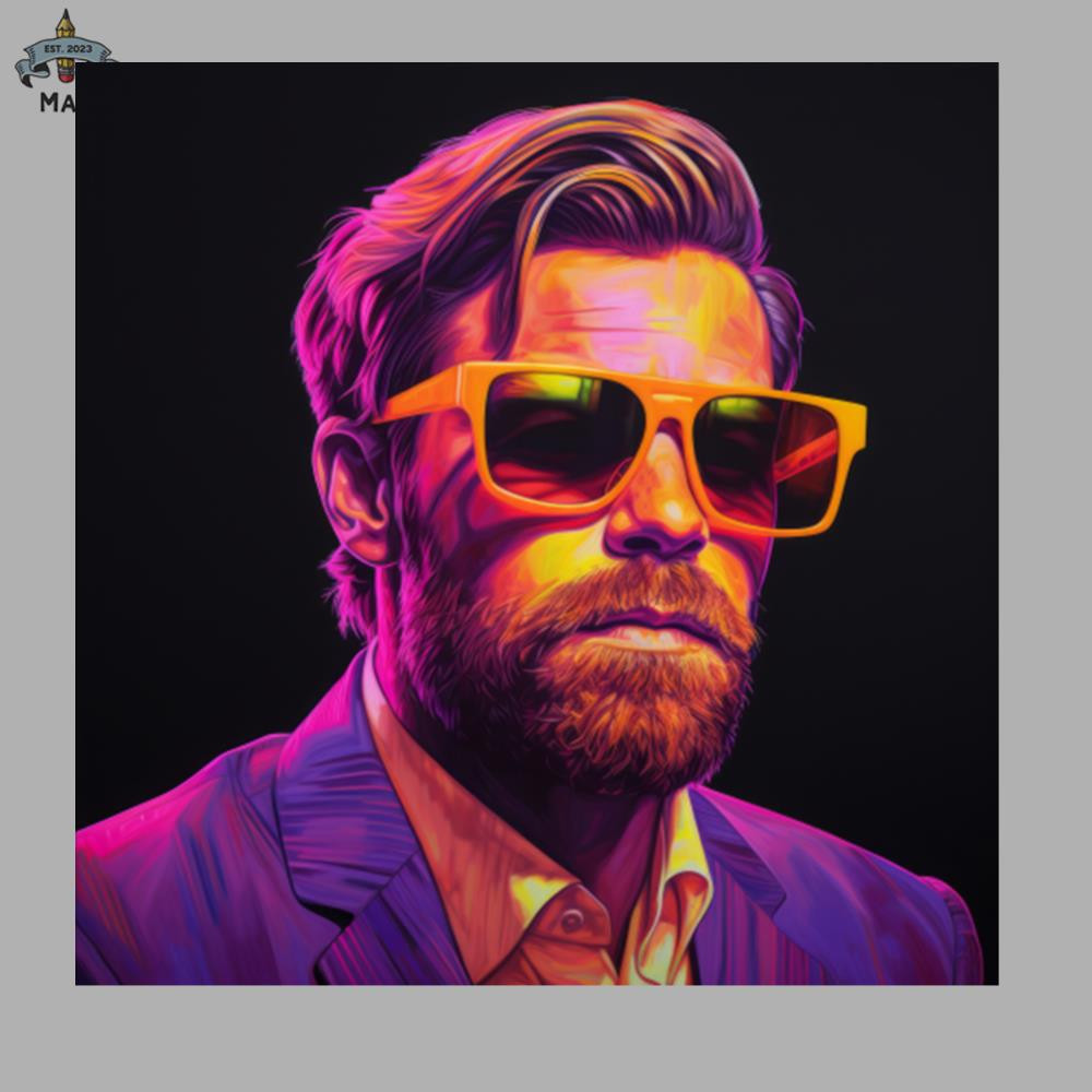ML0908690-Neon Ewan Mcgregor with sunglasses Sublimation PNG Download.jpg