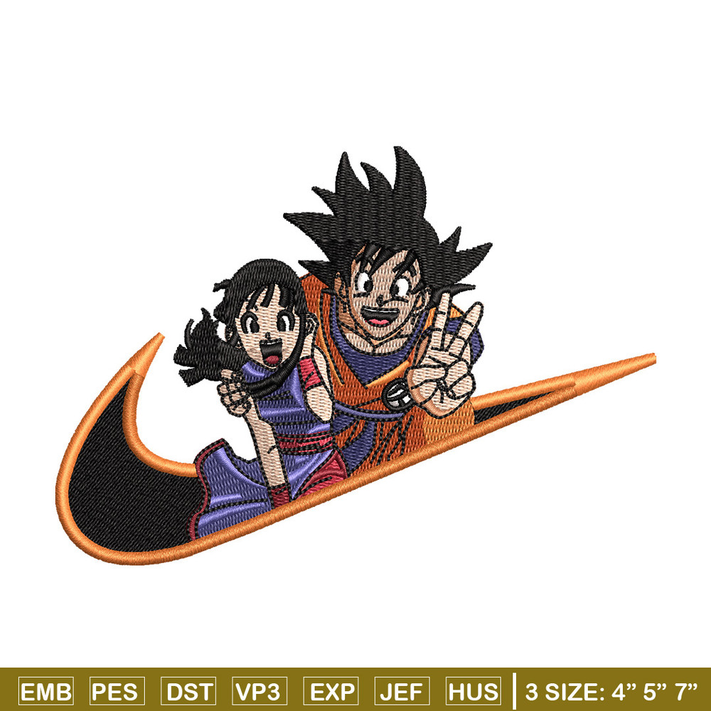 Goku chichi embroidery design, Dragonball embroidery, Nike design, Embroidery shirt, Embroidery file, Digital download.jpg