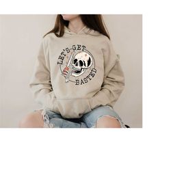 lets get basted hoodie, funny skull halloween sweat, cute halloween hoodie, skull hoodie, halloween skeleton hoodie, tha