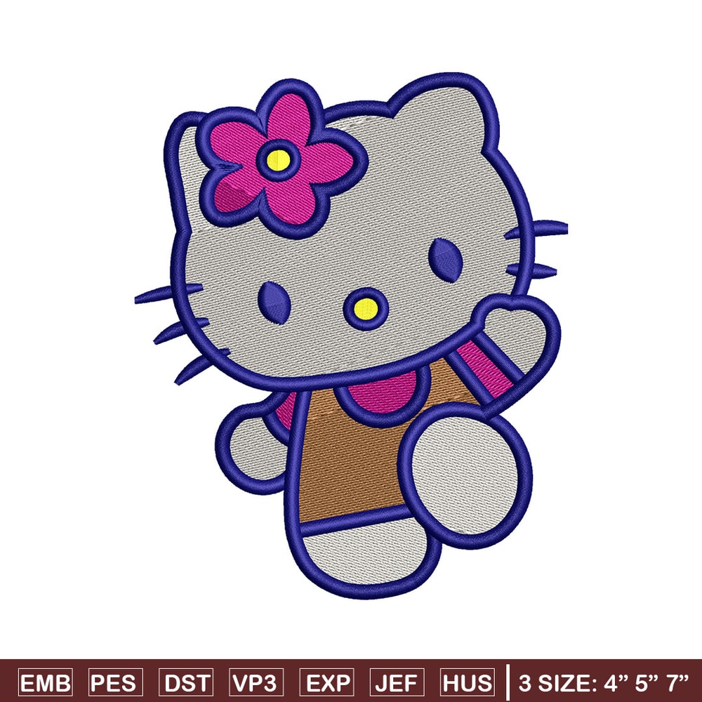Hello kitty embroidery design, Kitty embroidery, Embroidery file,Embroidery shirt, Emb design, Digital download.jpg