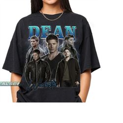 dean winchester shirt, dean winchester supernatural shirt, jensen ackles actor retro shirt, supernatural dean winchester