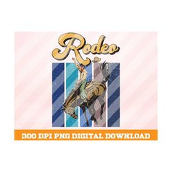 retro rodeo png, cowboy rodeo png, desert cactus png, retro png, desert png, western cowgirl png, sublimation designs