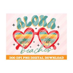 aloha beaches png, palm tree  sunglasses png, vintage png, retro vintage summer png, summer png, summer t shirt design,