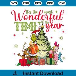 Grinchmas The Most Wonderful Time Of The Year PNG File