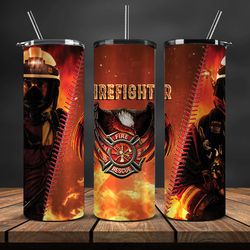 firefighter tumbler wrap , fire rescue fireman 04