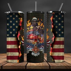 firefighter tumbler wrap , fire rescue fireman 05
