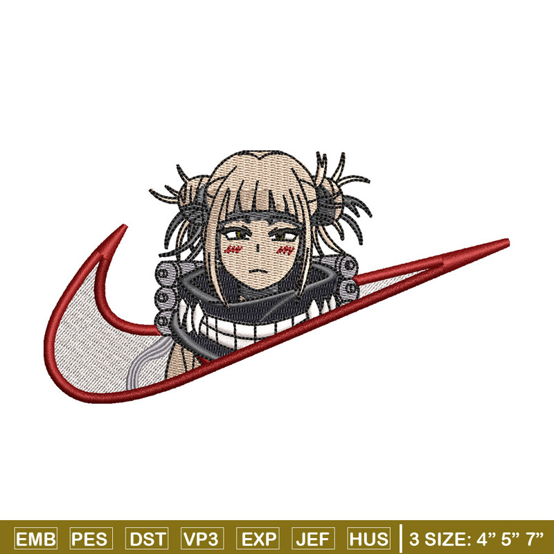 Himiko toga swoosh embroidery design, Mha embroidery, Nike design, Embroidery shirt, Embroidery file, Digital download.jpg