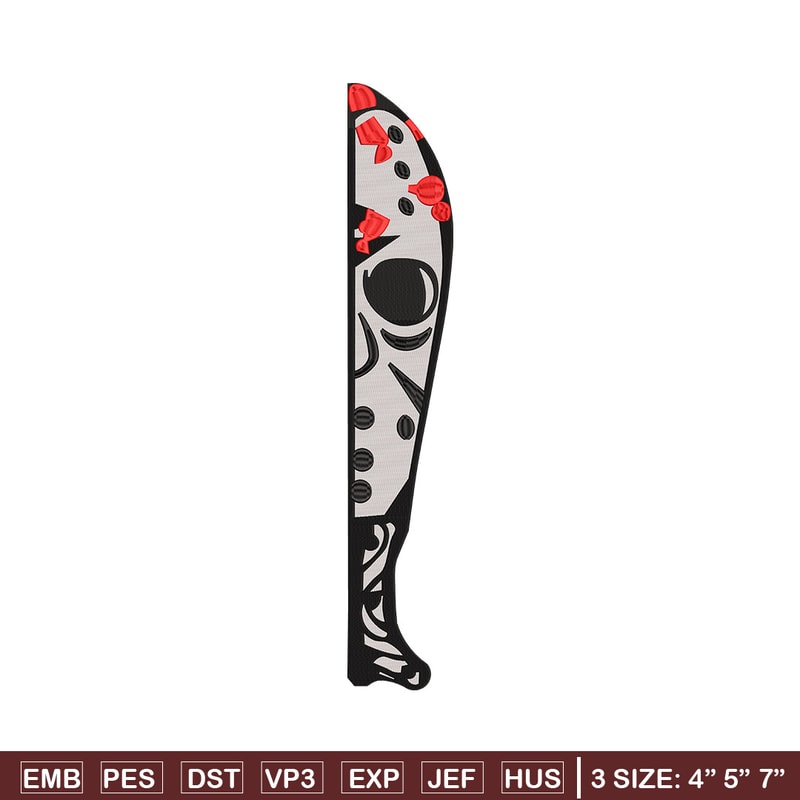 Knife horror embroidery design, Horror embroidery, Embroidery file,Embroidery shirt, Emb design, Digital download.jpg