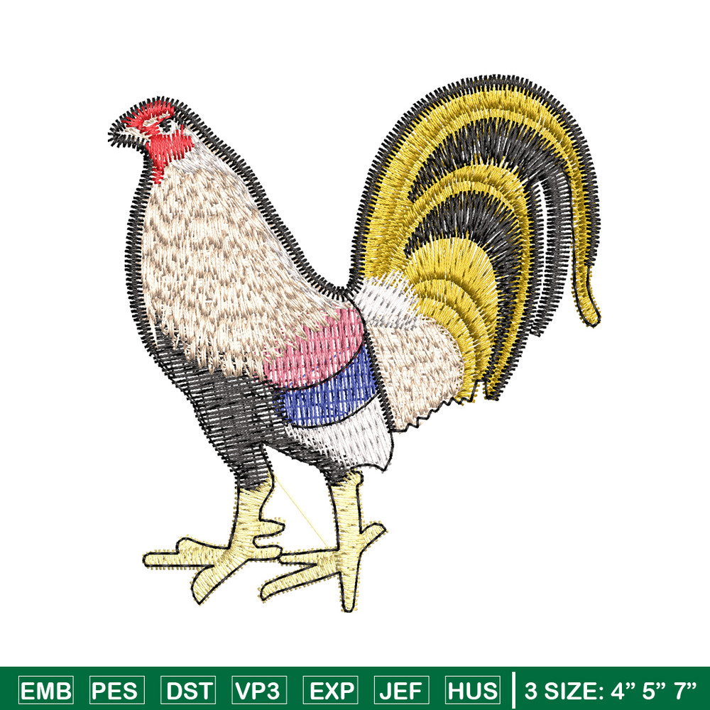 Chicken embroidery design, Chicken embroidery, chicken design, Embroidery file, logo shirt, Digital download..jpg