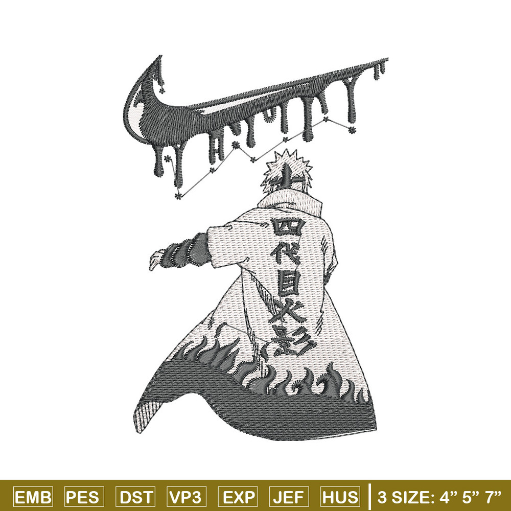 Hokage nike embroidery design, Naruto embroidery, Embroidery shirt, Embroidery file, Anime design, Digital download.jpg