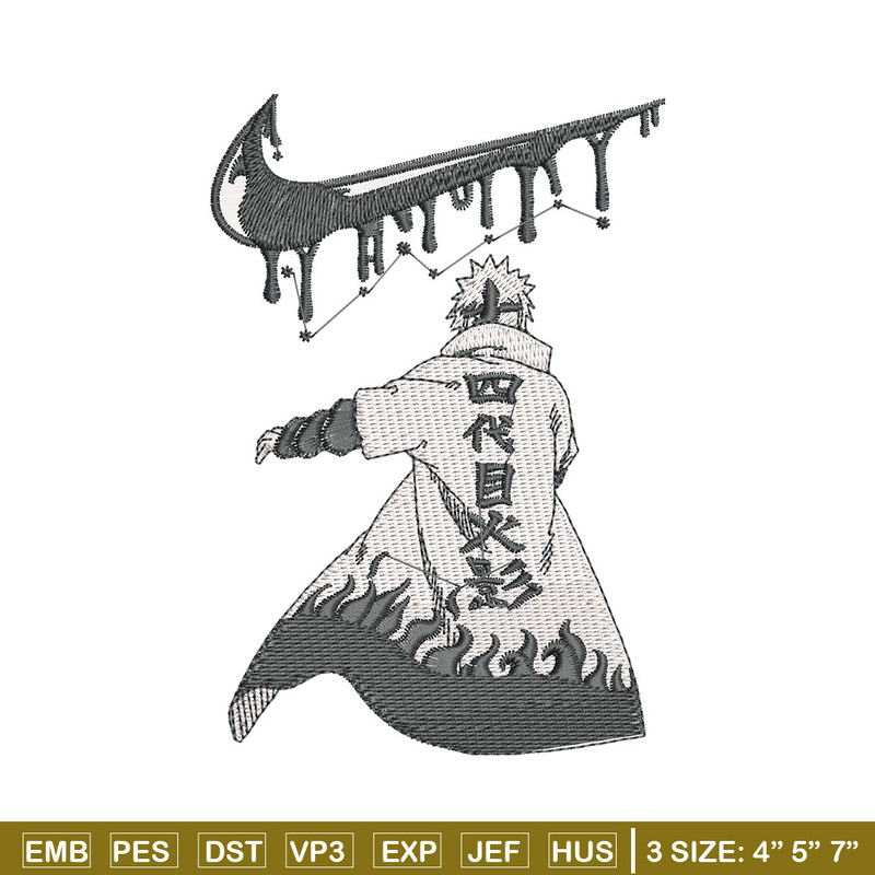Hokage nike embroidery design, Naruto embroidery, Embroidery shirt, Embroidery file, Anime design, Digital download.jpg