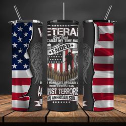 veteran military tumbler, veterans day tumbler , veteran tumbler wrap 12