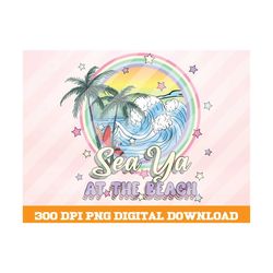 see ya at the beach png, palm tree png, summer png, beach png, retro vintage summer png, summer t shirt design, sublimat