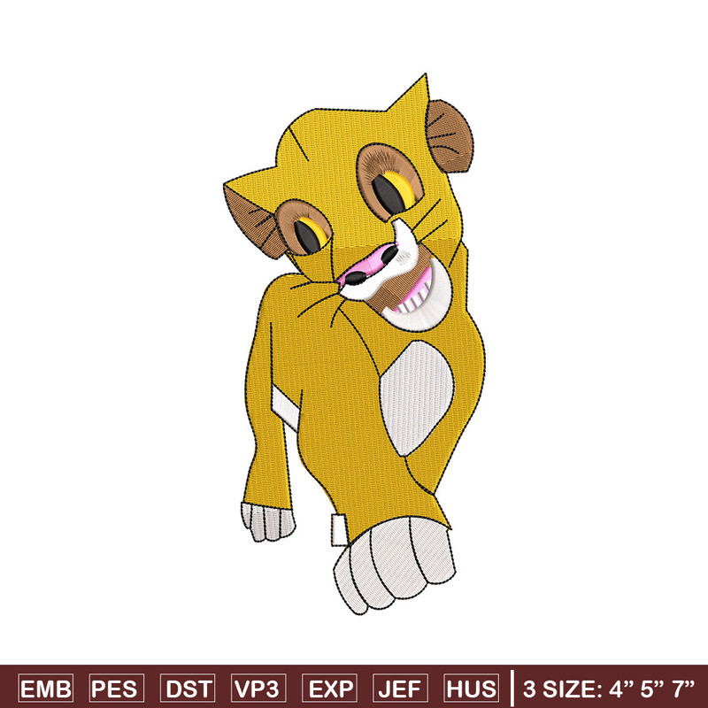 Lion child embroidery design, Lion king embroidery, Emb design, Embroidery shirt, Embroidery file, Digital download.jpg