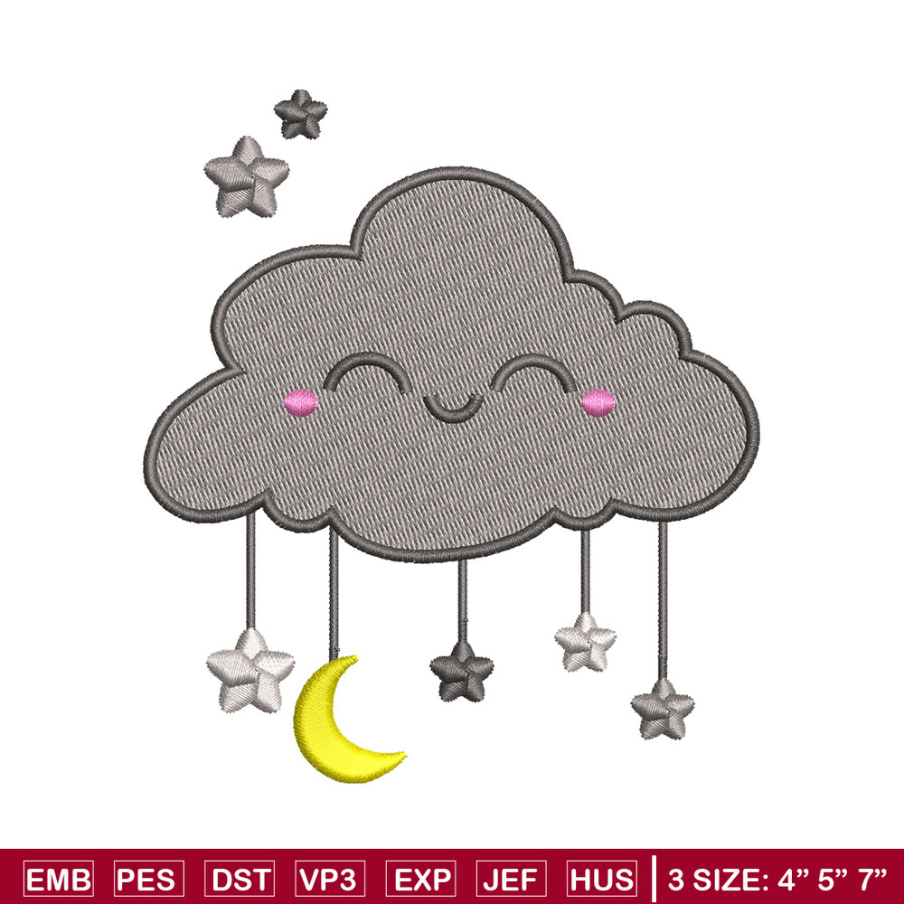 Clouds cute logo embroidery design, logo embroidery, logo design, Embroidery shirt, logo shirt, Instant download.jpg