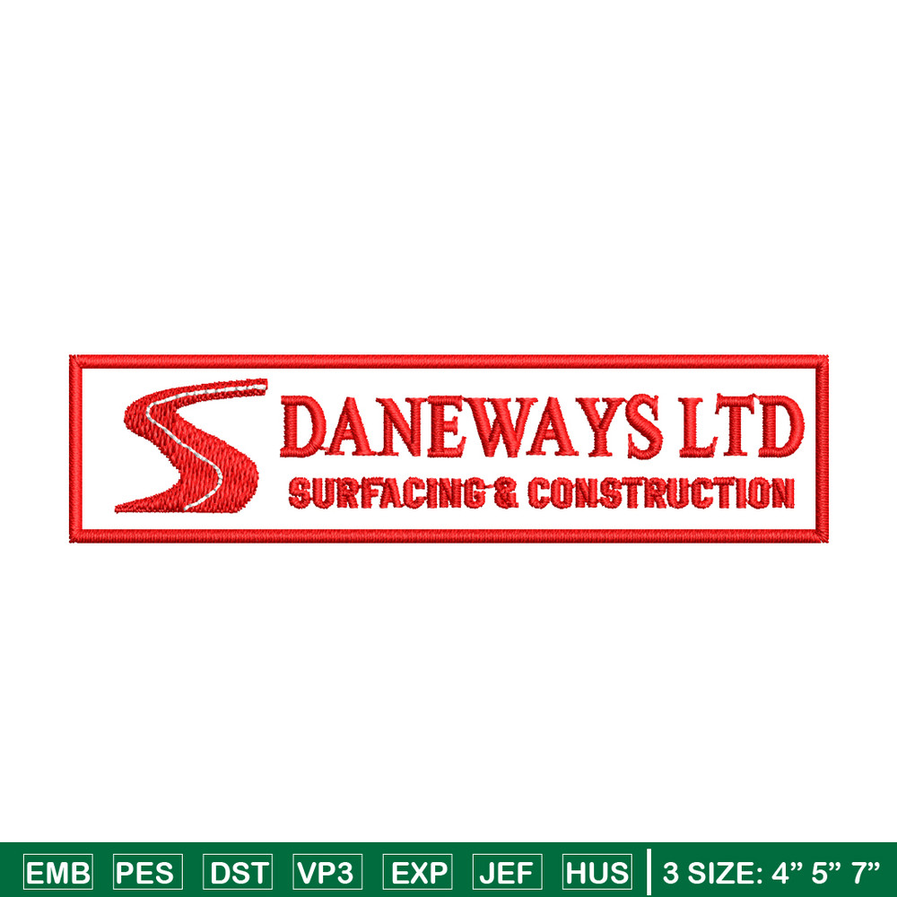 Daneways logo embroidery design, Daneways logo embroidery, logo design, Embroidery shirt, logo shirt, Instant download.jpg