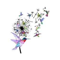 dandelion and hummingbird svg, flower svg, flower svg, hummingbird svg, birthday gift svg, gift for girl svg, flower lov