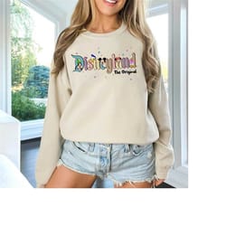 mickey and friends disneyland original sweatshirt, disneyworld shirt, 2023 family vacation shirt, magic kingdom, minnie