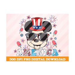 america mickey png, american flag mouse png, mickey face png, 4th of july png, 4th july sublimation png, usa png, subli