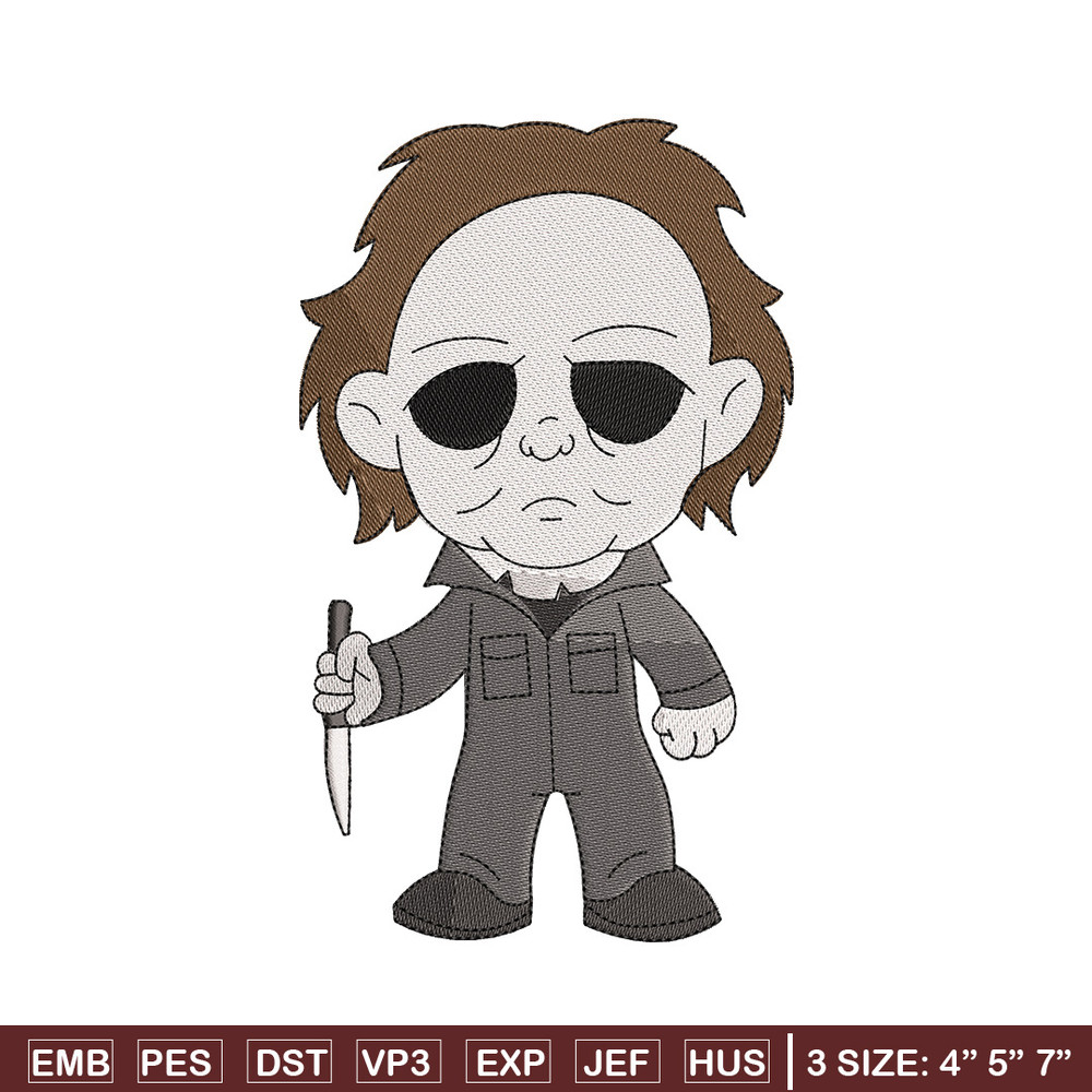 Michael Myers embroidery design, Horror embroidery, Embroidery file,Embroidery shirt, Emb design, Digital download.jpg