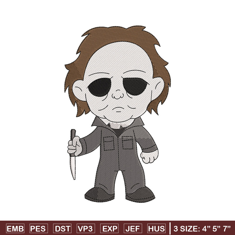 Michael Myers embroidery design, Horror embroidery, Embroidery file,Embroidery shirt, Emb design, Digital download.jpg