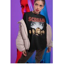 drew barrymore scream shirt, let's watch scary movie shirt, vintage drew barrymore scream shirt,scary horror shirt, stu