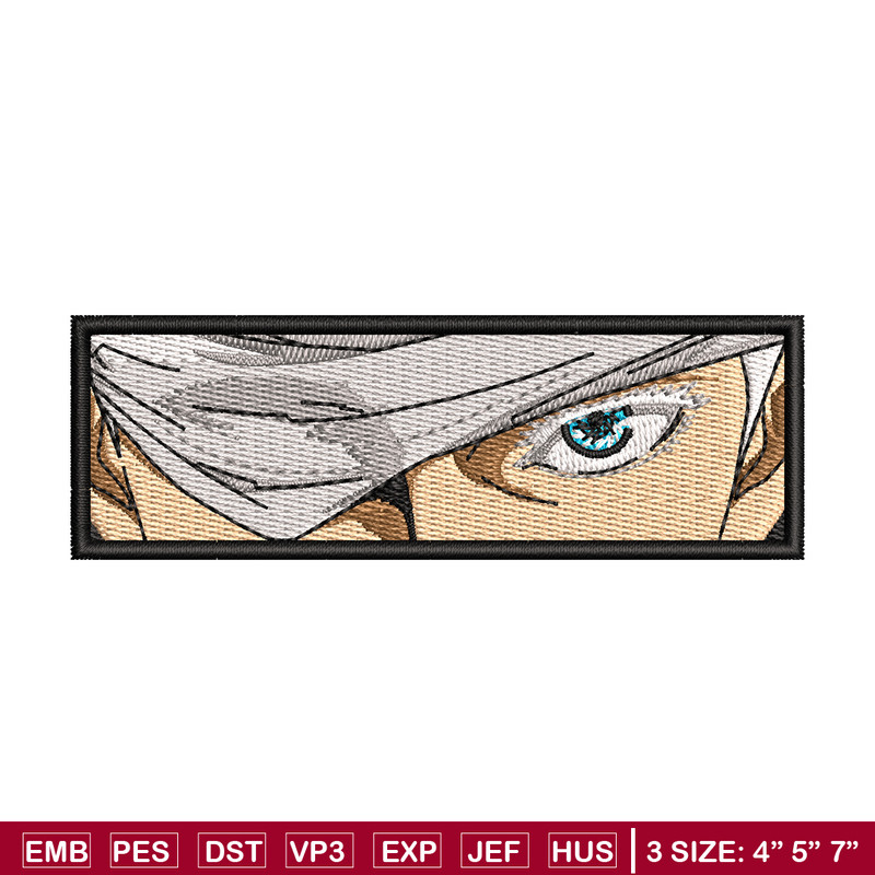 Gojo Eyes embroidery design, Jujutsu kaisen embroidery, anime design, embroidery file, anime shirt, Digital download.jpg