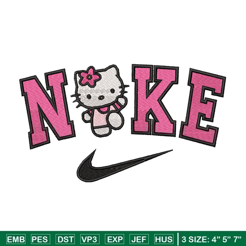Hello Kitty Nike embroidery design, Hello Kitty embroidery, nike design, logo design, logo shirt, Digital download.jpg