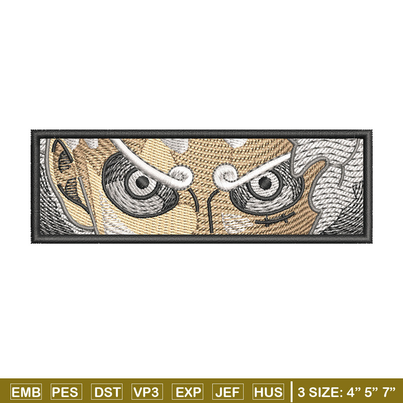 Luffy g5 eyes embroidery design, One piece embroidery, Anime design, Embroidery shirt, Embroidery file, Digital download.jpg