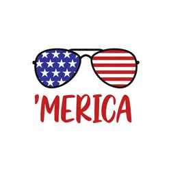 merica sunglasses svg, 4th of july svg, july 4th svg, fourth of july svg, america svg, usa flag svg, independence day sh