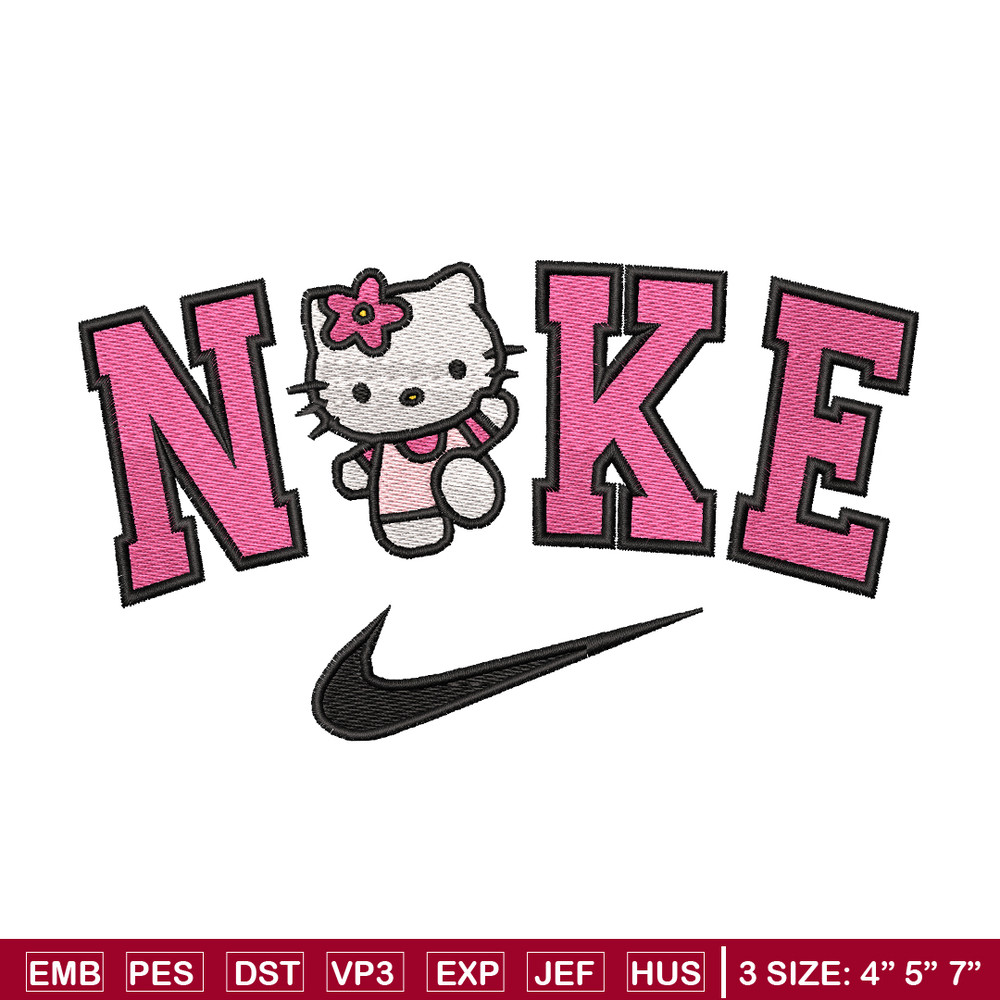 Hello Kitty Nike embroidery design, Hello Kitty embroidery, nike design, logo design, logo shirt, Digital download.jpg