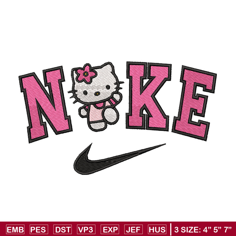 Hello Kitty Nike embroidery design, Hello Kitty embroidery, nike design, logo design, logo shirt, Digital download.jpg