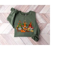 Gnomes Fall Sweatshirt, Cute Gnome Sweater, Fall Gift, Fall Shirt, Gift For Thanksgiving, Thanksgiving Gnome, Thanksgivi