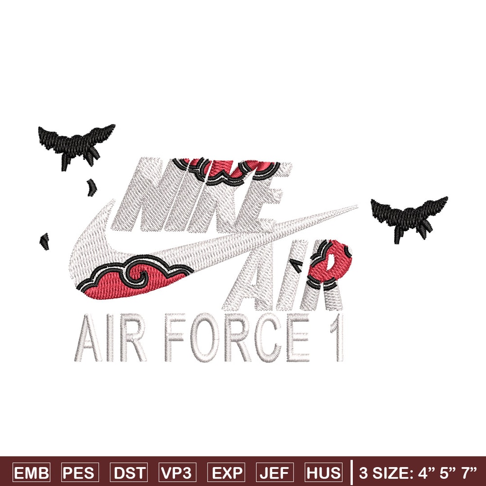 Nike itachi embroidery design, Naruto embroidery, Nike design,Embroidery file,Embroidery shirt,Digital download.jpg
