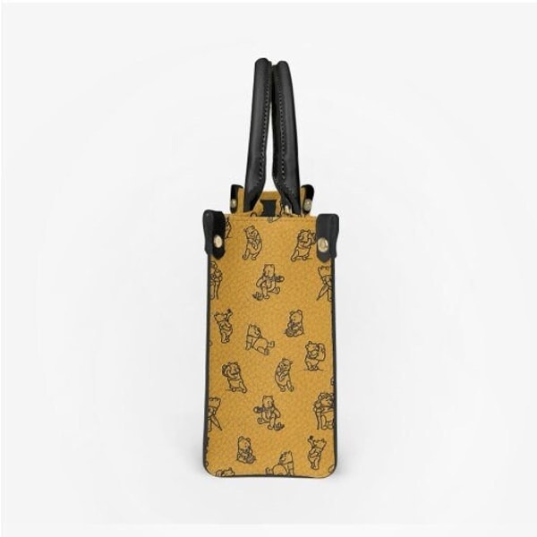 Custom Name I Will Bite You Winnie the Pooh Leather Handbag, Pooh Disney Handbag, Disney Fan Gift, Custom Leather Bag, Woman Handbag - 4.jpg