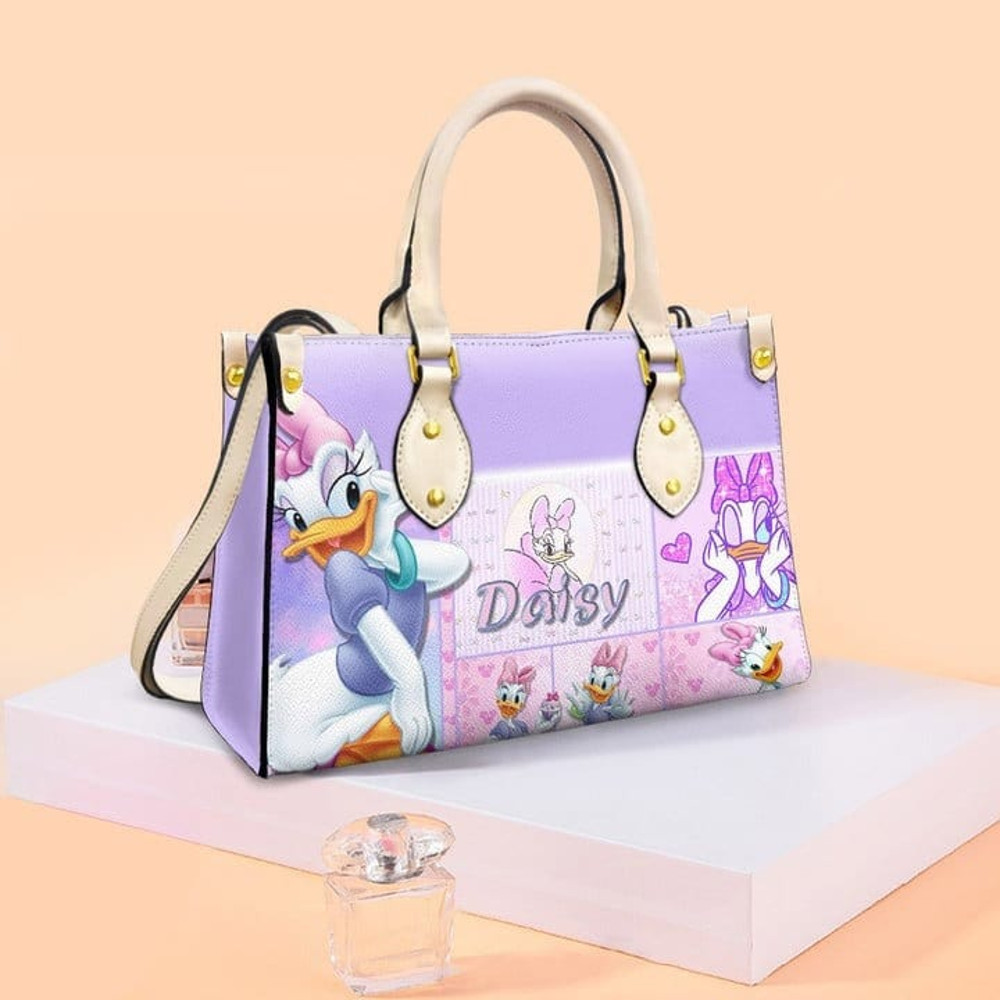Daisy Duck Leather Bags,Daisy Duck Lovers HandBag,Disney Women Bags And Purse,Women Leather Bag,Cartoon Fans Handbag,Shopping Bag - 2.jpg