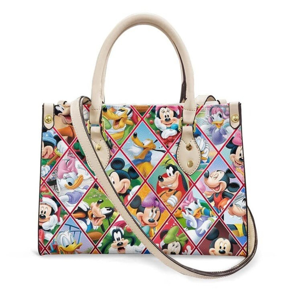 Mickey&Friends Leather Handbag,Mickey Cute Handbag,Disney Lover's Handbag,Custom Leather Bag, Woman Handbag, Custom Leather Bag,Shopping Bag - 2.jpg