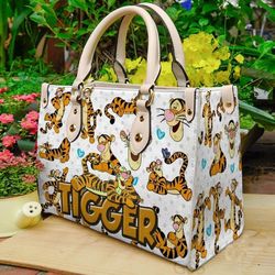 tigger leather handbag,women tigger handbag,disney pu bag