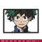 Izuku Midoriya embroidery design, My hero academia embroidery, anime design, embroidery file, Digital download.jpg