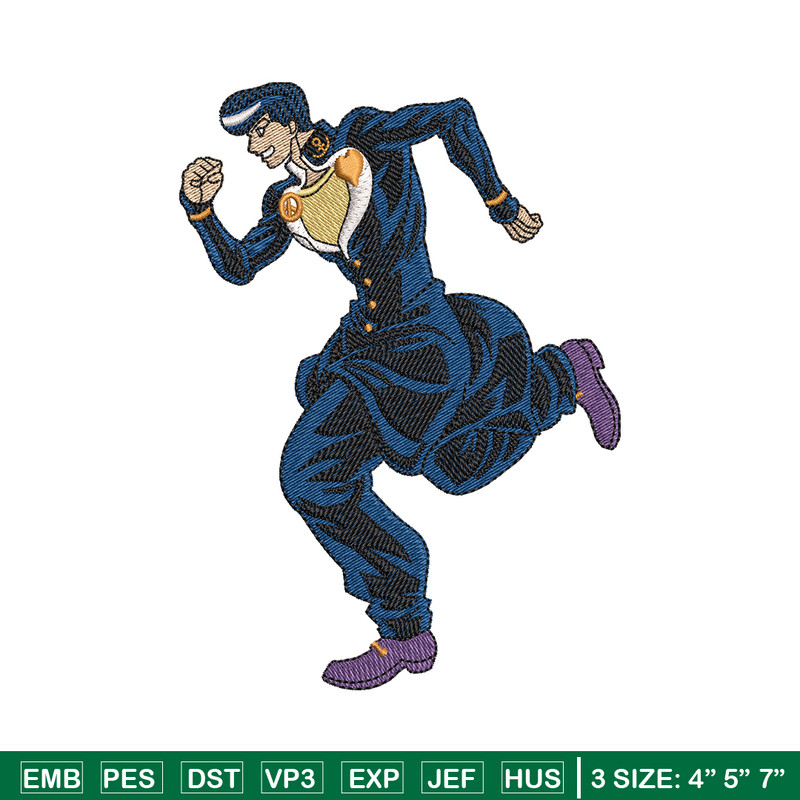 Josuke higashikata embroidery design, anime embroidery, logo design, anime shirt, Embroidery shirt, Instant download.jpg