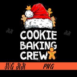 cookie baking crew png, christmas santa family gingerbread png, santa hat png